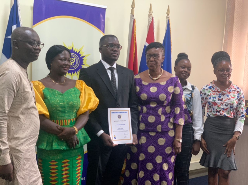 Presec-Legon NSMQ team member crowned overall best WASSCE student in Ghana, 2nd in West Africa