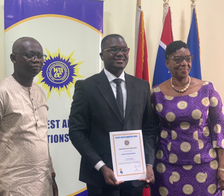 Presec-Legon NSMQ team member crowned overall best WASSCE student in Ghana, 2nd in West Africa