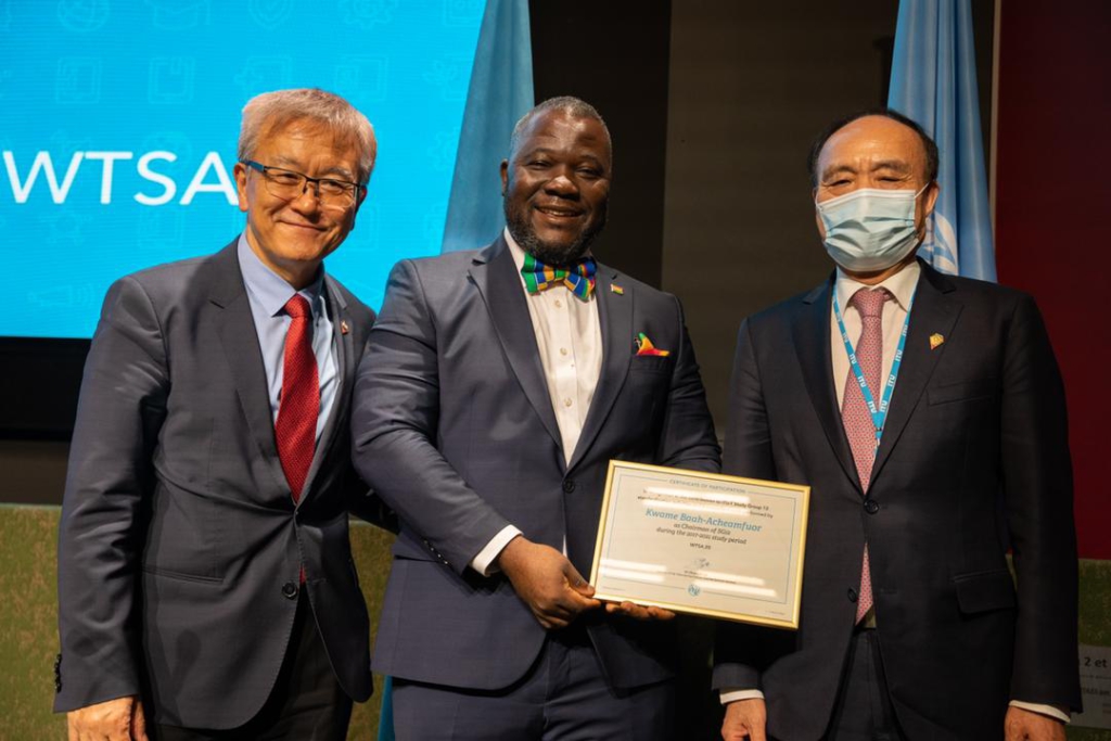 Kwame Baah-Acheamfuor completes successful run as ITU Study Group 12 Chair