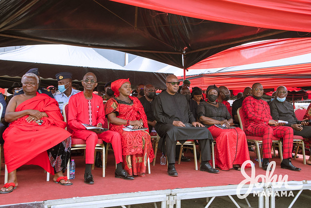 Mahama pays last respect to late La Mantsɛ, Nii Kpobi Tettey Tsuru