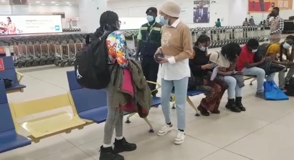 Second batch of Ghanaians from Ukraine arrives home Second batch of Ghanaians from Ukraine arrives home