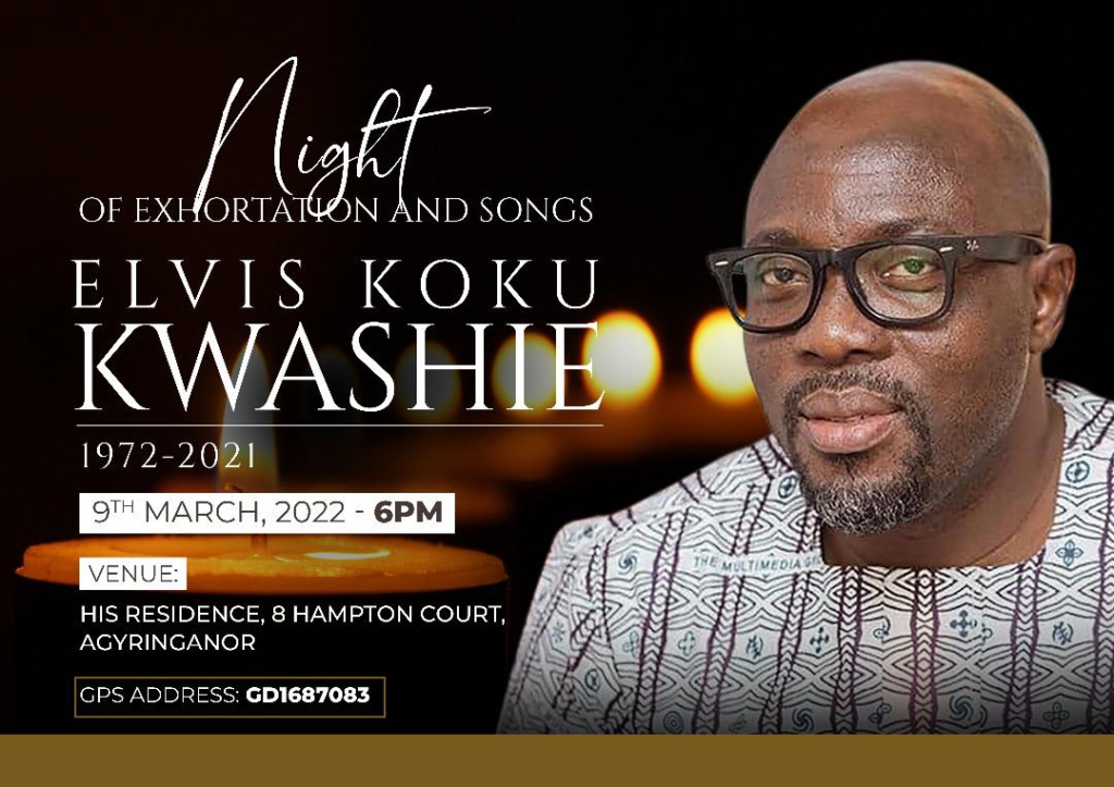 Vigil for late Joy Brands GM Elvis Kwashie to be held on Wednesday Vigil for late Joy Brands GM Elvis Kwashie to be held on Wednesday