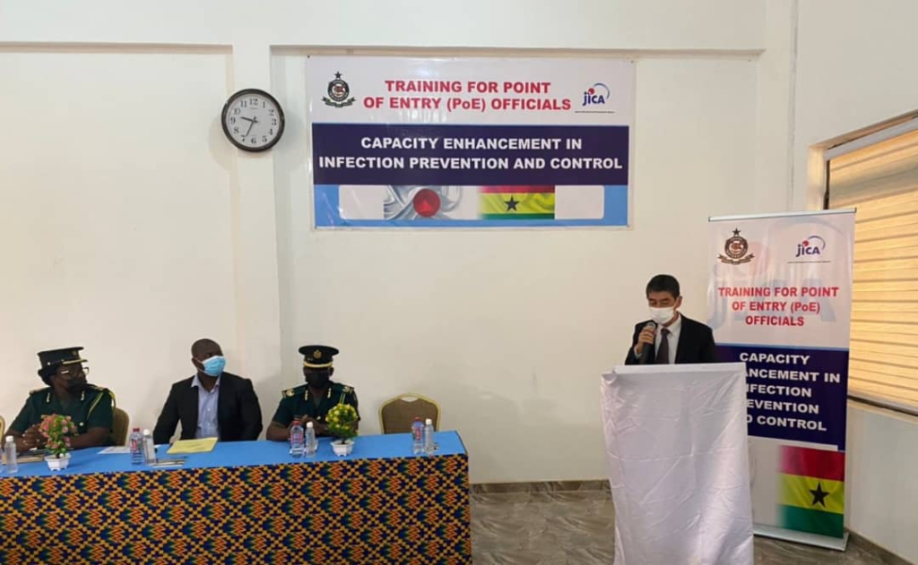 JICA trains Ghana Immigration Service on infection prevention and control