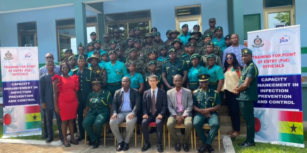 JICA trains Ghana Immigration Service on infection prevention and control