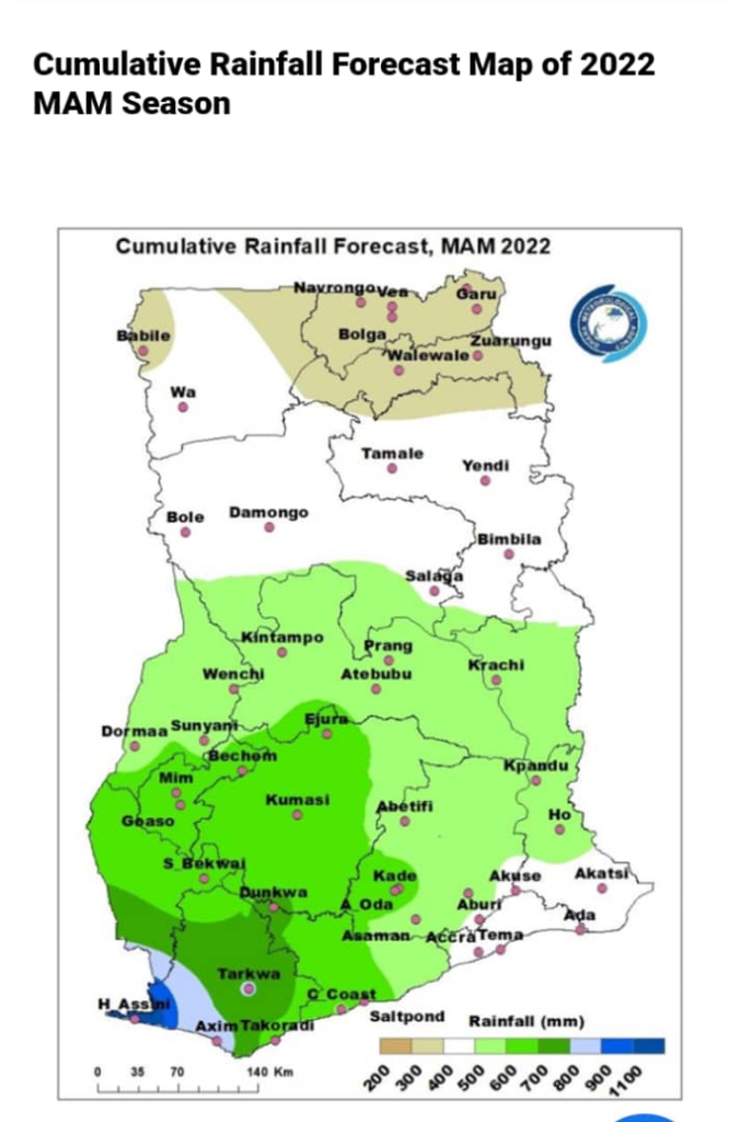 Slightly longer dry spells expected in 2022 farming season - GMet