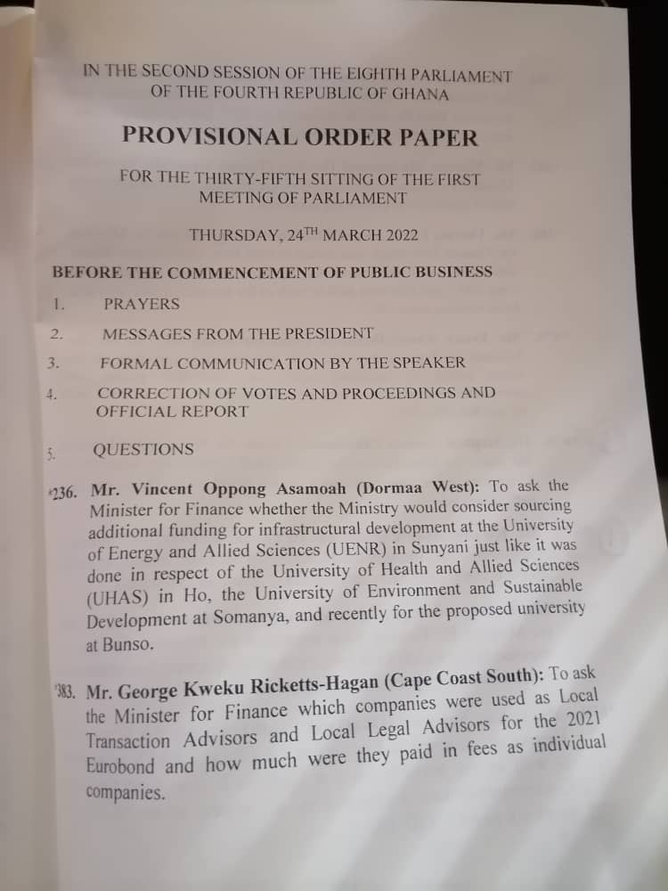 'Ken Ofori-Atta doesn't respect Parliament' - Minority fumes over Finance Minister's absence 'Ken Ofori-Atta doesn't respect Parliament' - Minority fumes over Finance Minister's absence