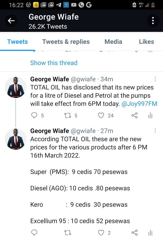 New fuel prices implemented; some Ghanaians alarmed New fuel prices implemented; some Ghanaians alarmed