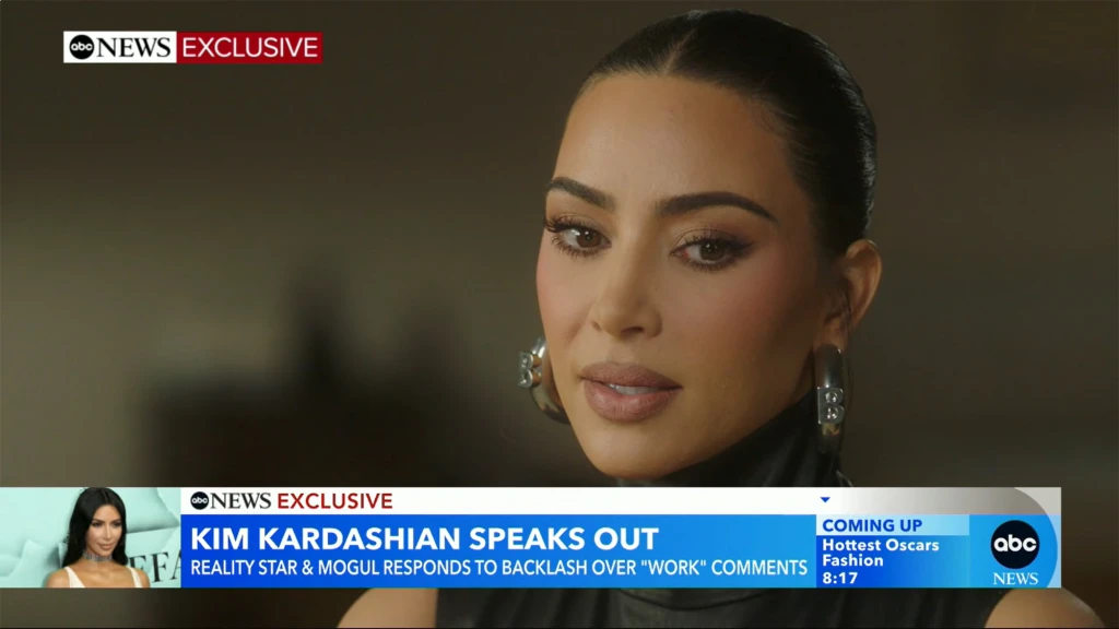 Kim Kardashian clarifies controversial ‘work’ comments after backlash