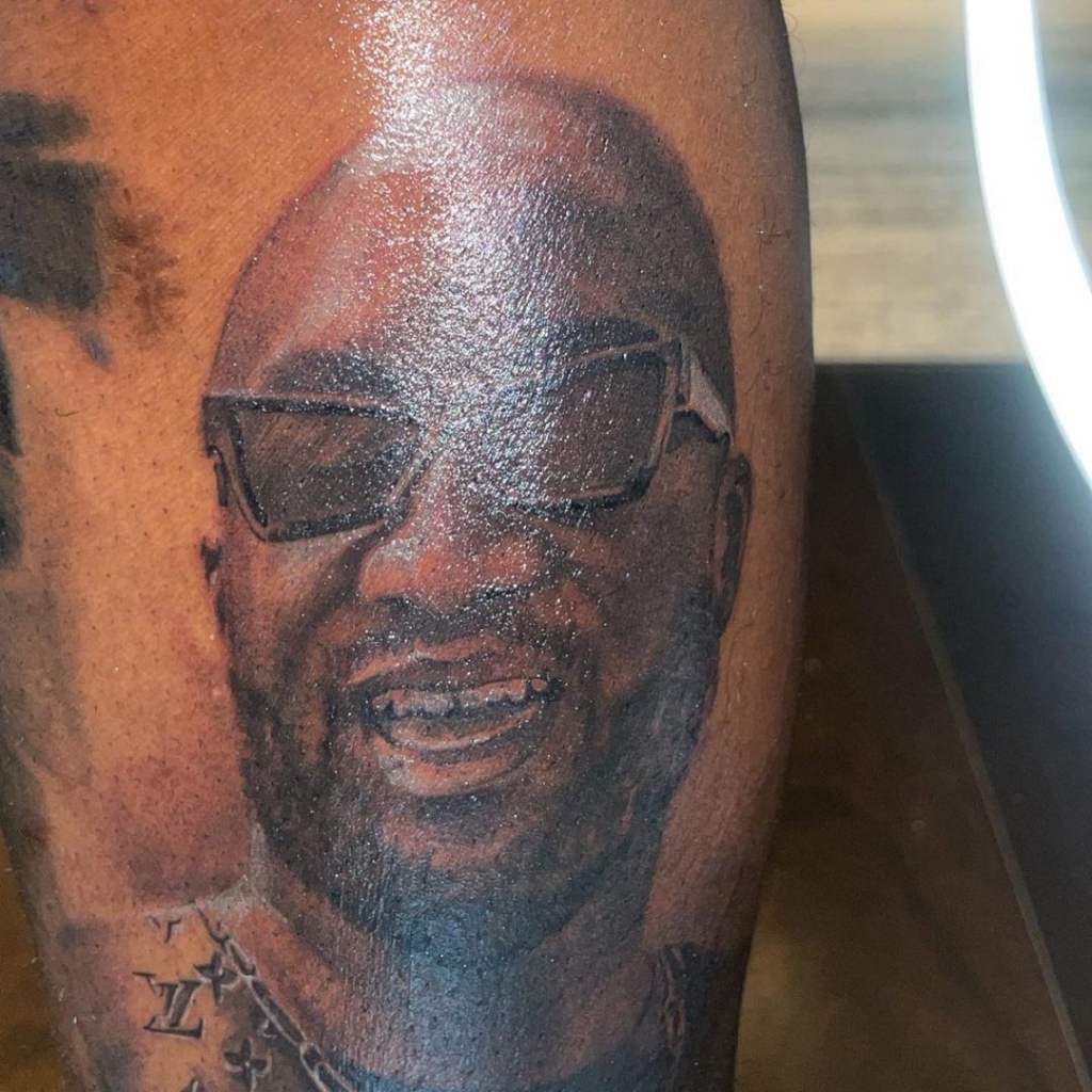 Rapper Offset honours Virgil Abloh with a tattoo