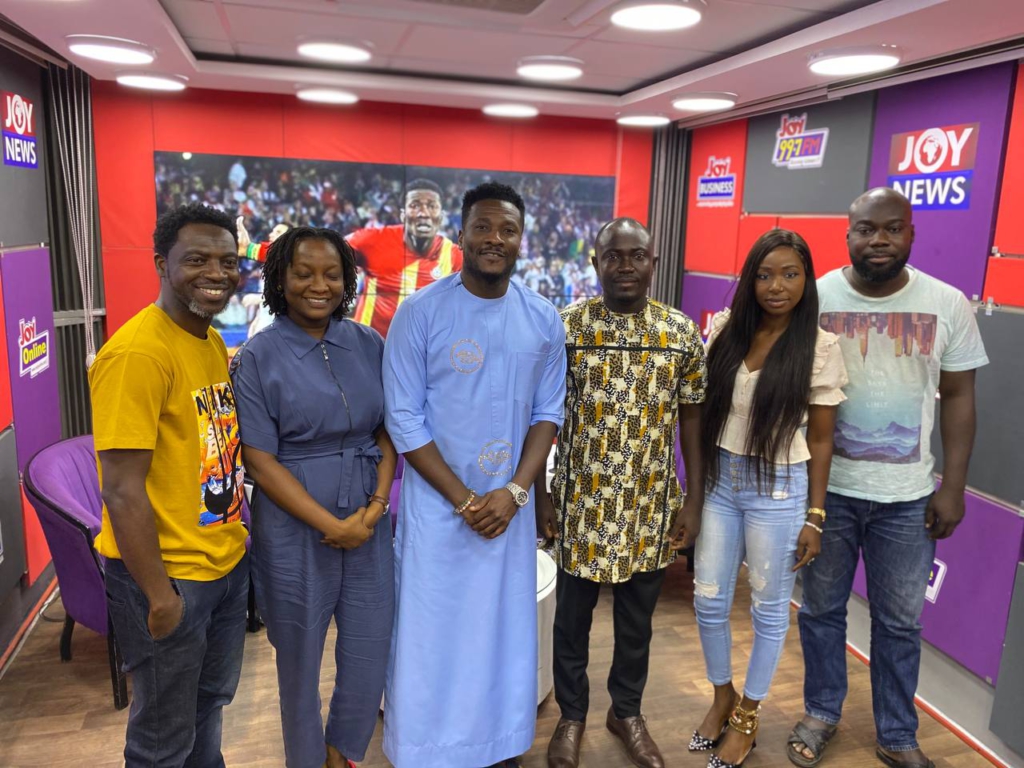 Asamoah Gyan begins media tour ahead of upcoming book launch