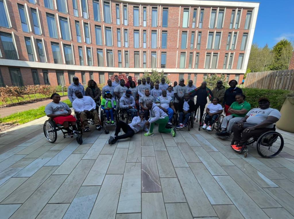 Samson Deen visits athletes and officials in Birmingham