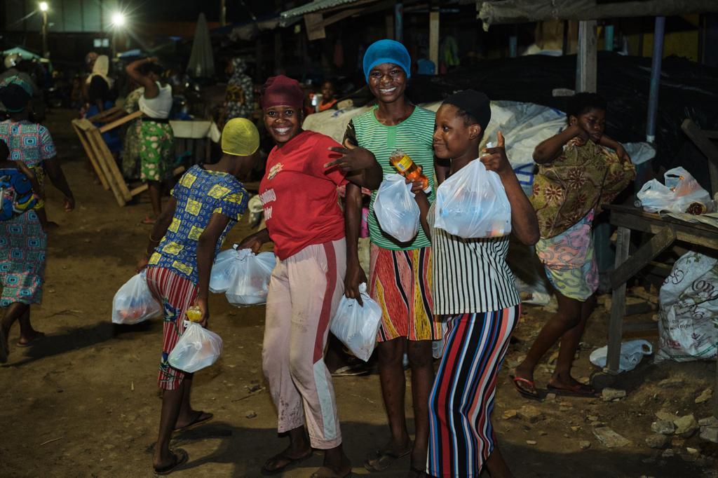 Easter Soup Kitchen: Kayaye, labourers at Mallam-Atta market enjoy hot meal prepared by Multimedia Group staff