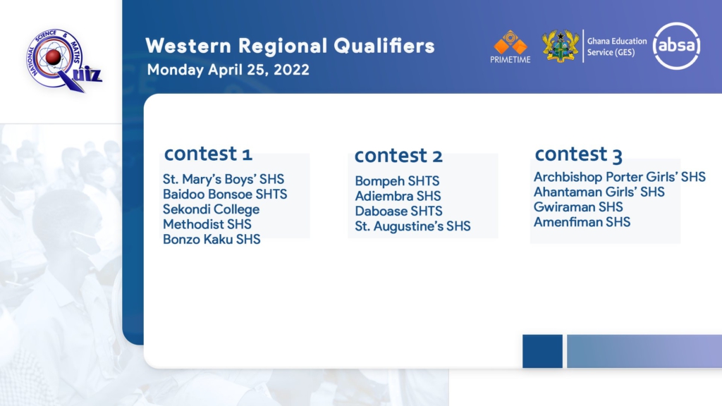 NSMQ 2022 regional qualifiers begin on April 25; here are all the fixtures NSMQ 2022 regional qualifiers begin on April 25; here are all the fixtures