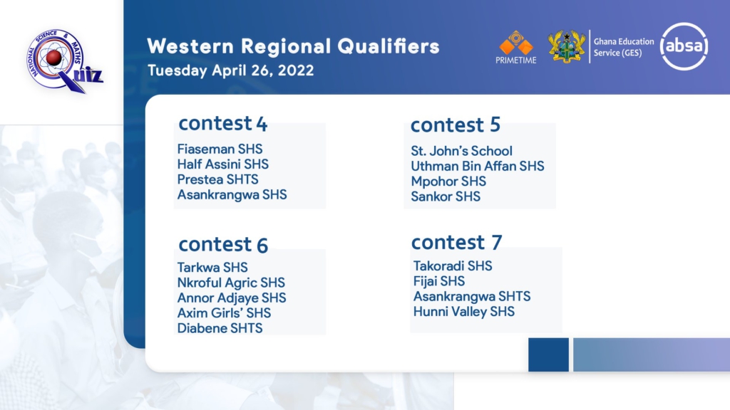 NSMQ 2022 regional qualifiers begin on April 25; here are all the fixtures NSMQ 2022 regional qualifiers begin on April 25; here are all the fixtures