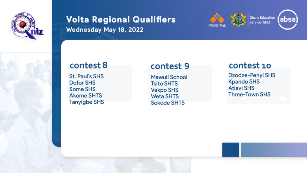 NSMQ 2022 regional qualifiers begin on April 25; here are all the fixtures