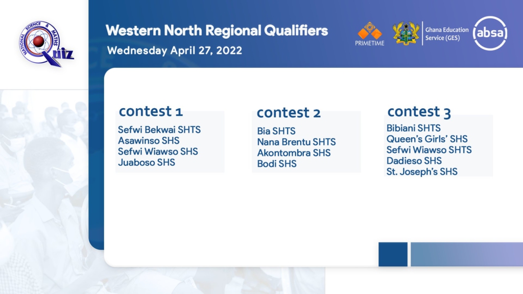 NSMQ 2022 regional qualifiers begin on April 25; here are all the fixtures NSMQ 2022 regional qualifiers begin on April 25; here are all the fixtures