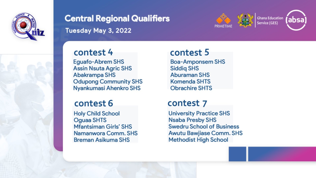 NSMQ 2022 regional qualifiers begin on April 25; here are all the fixtures