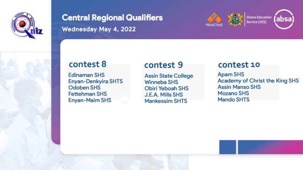 NSMQ 2022 regional qualifiers begin on April 25; here are all the fixtures