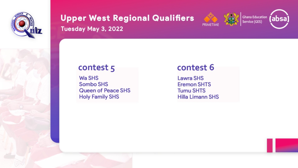 NSMQ 2022 regional qualifiers begin on April 25; here are all the fixtures