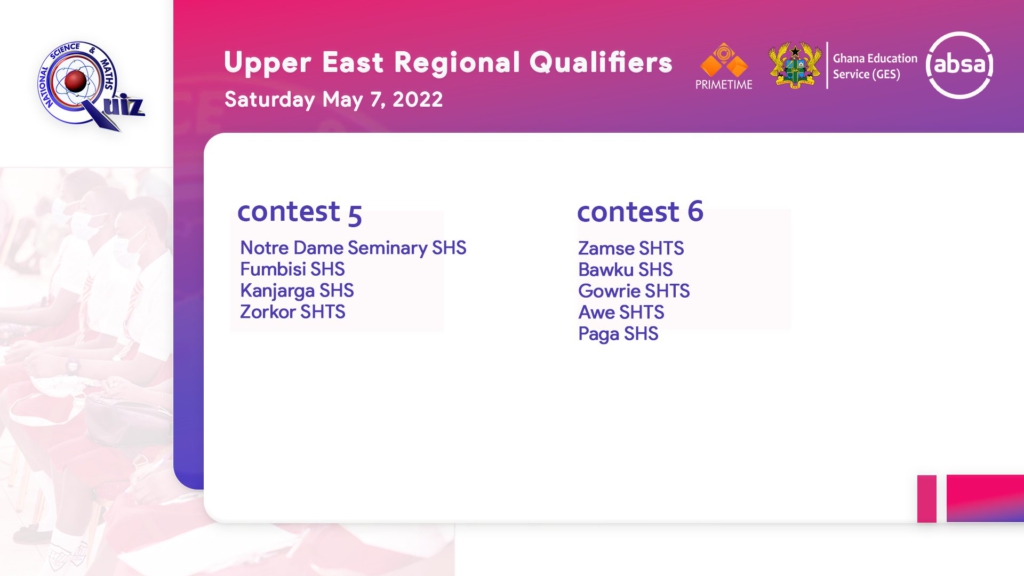NSMQ 2022 regional qualifiers begin on April 25; here are all the fixtures NSMQ 2022 regional qualifiers begin on April 25; here are all the fixtures