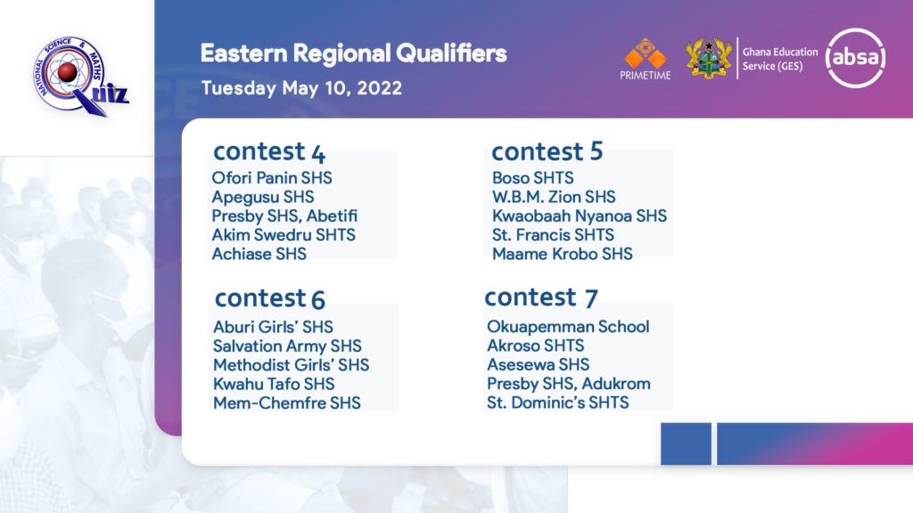 NSMQ 2022 regional qualifiers begin on April 25; here are all the fixtures