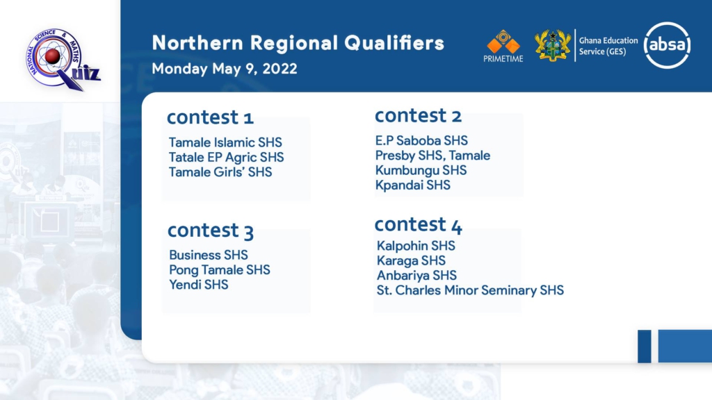 NSMQ 2022 regional qualifiers begin on April 25; here are all the fixtures