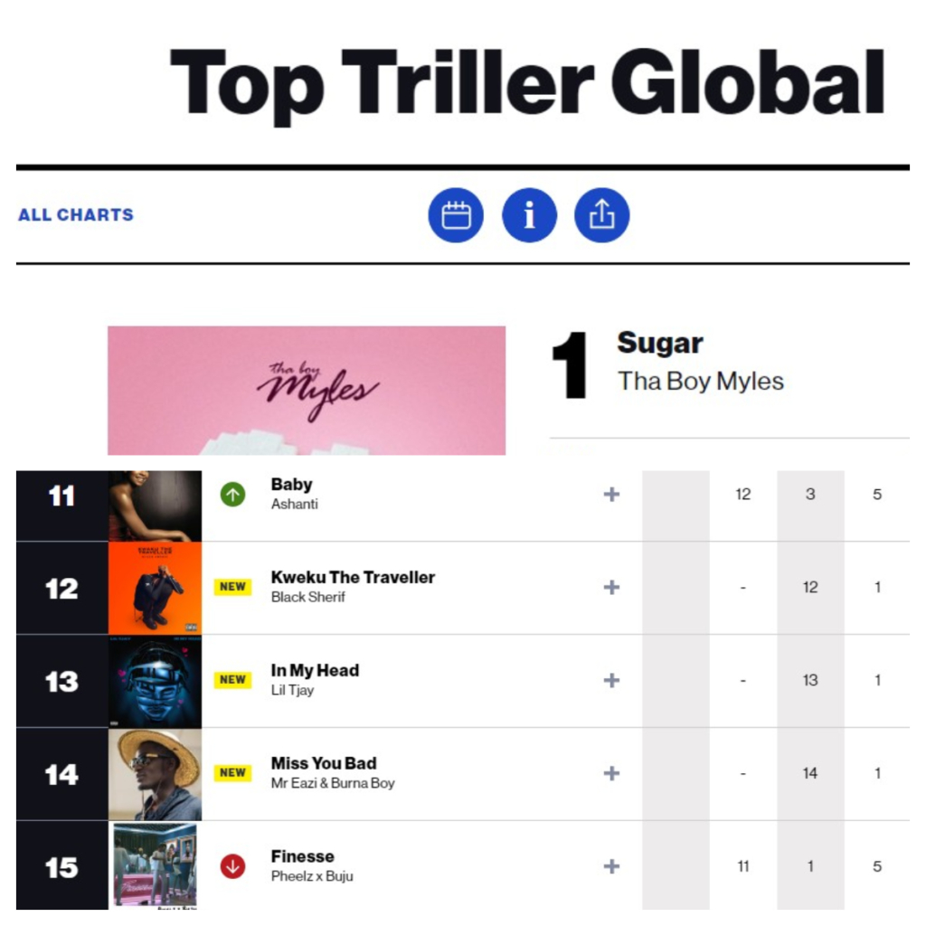 'Kwaku the Traveller' debuts on Billboard Top Triller Global chart