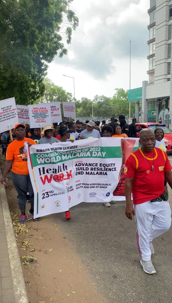 World Malaria Day: Shalina Healthcare in partnership with GHS embark on health walk to create awareness