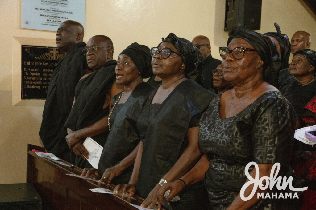 Mahama attends one-week commemoration service for late Emily Akuffo