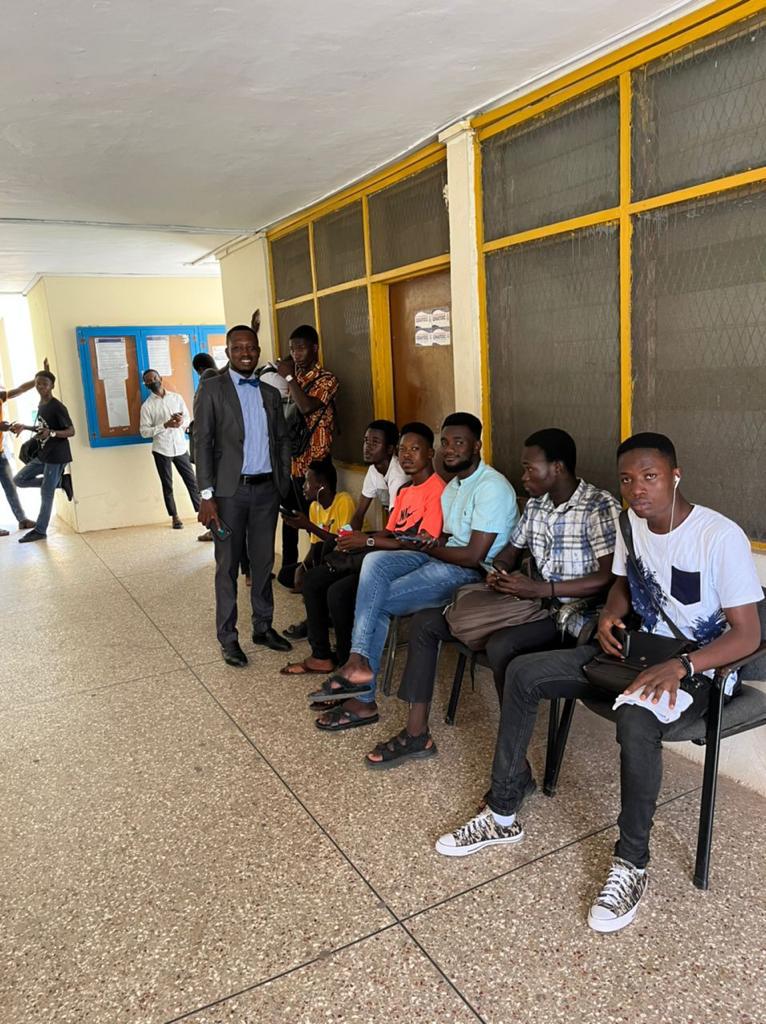 KNUST students throng office of Student Loan Trust Fund