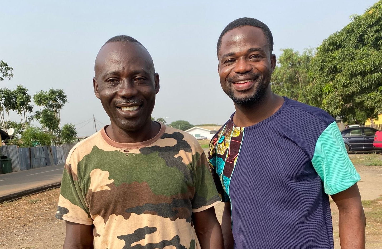 Manasseh Azure Awuni: I went to wash dishes for left-over food. And I met this angel 2 Manasseh and soldier1