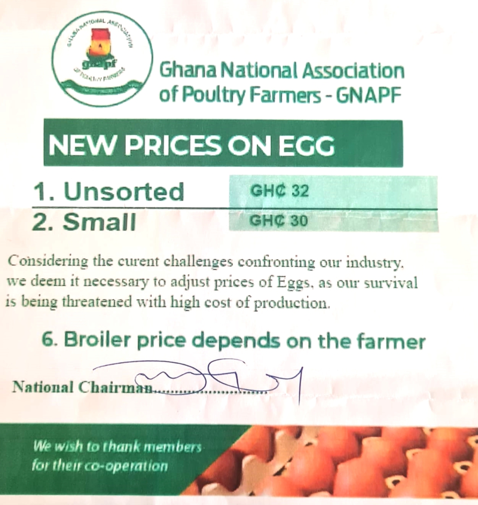 Egg Prices to go up by 30% after Ramadan – Poultry Farmers Association Egg Prices to go up by 30% after Ramadan – Poultry Farmers Association