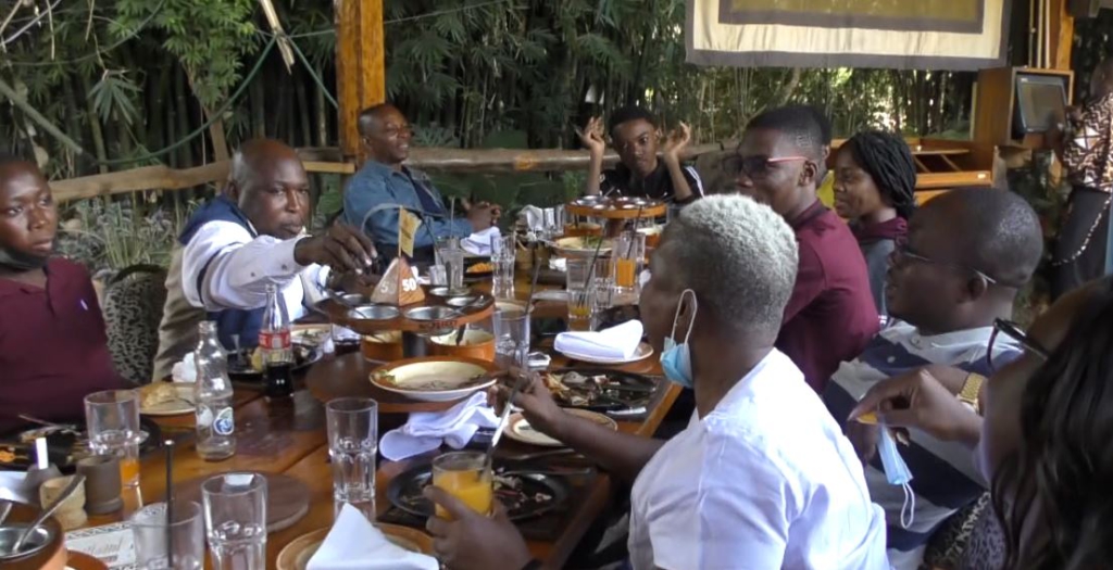 2021 NSMQ winners try crocodile meat and ox balls at Kenya’s Carnivore restaurant