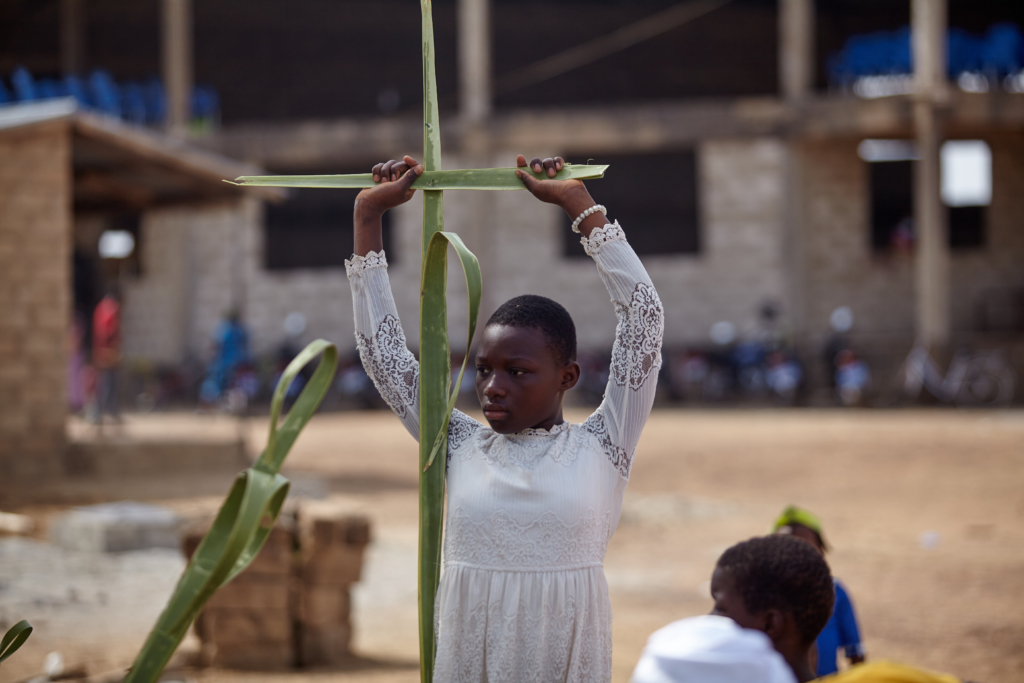 Photos: Children in Bolgatanga celebrate Palm Sunday