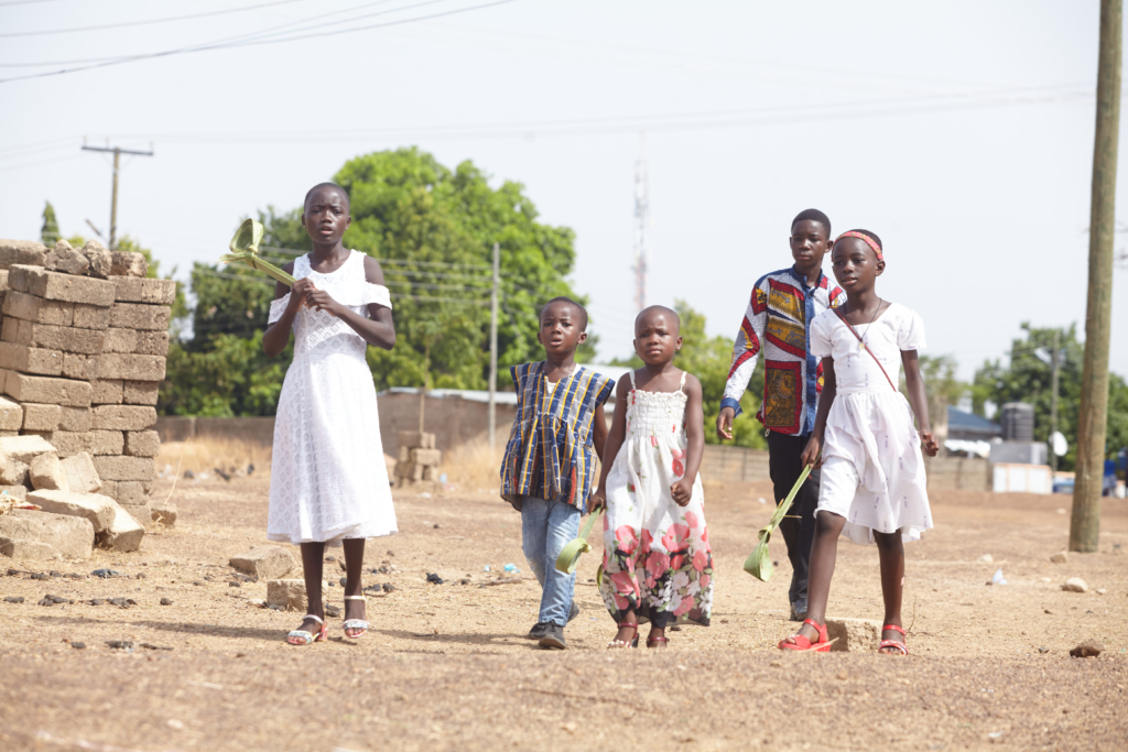 Photos: Children in Bolgatanga celebrate Palm Sunday