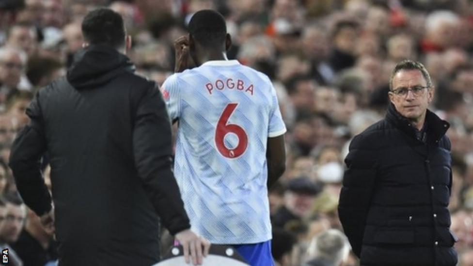 Paul Pogba 'unlikely' to play for Man Utd again this season after injury scan, says Ralf Rangnick￼