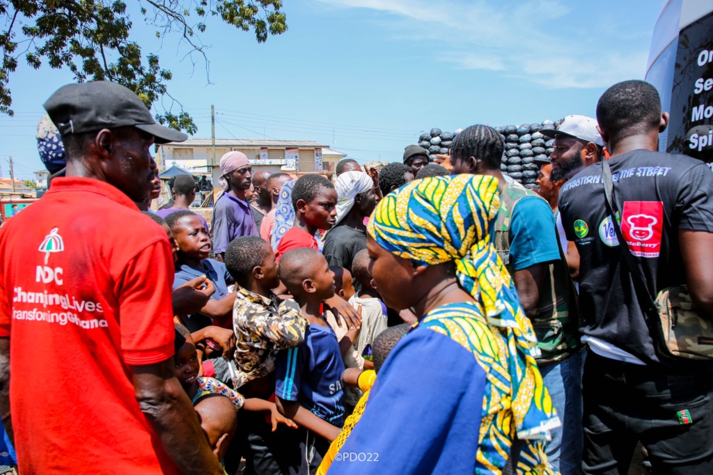 Prince David Osei spends Easter supporting, feeding less fortunate in society