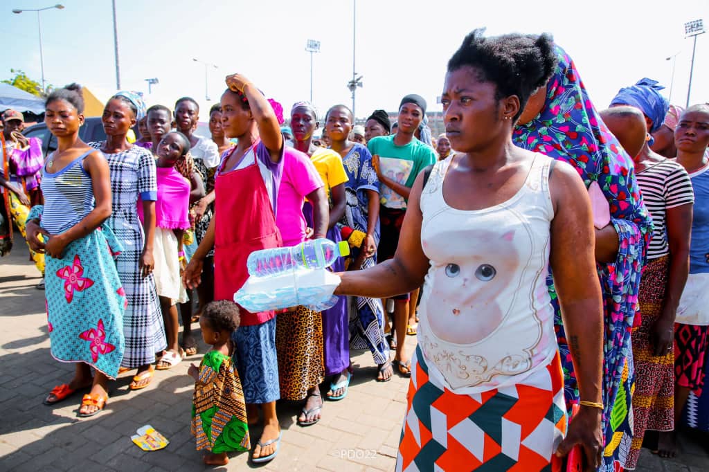 Prince David Osei spends Easter supporting, feeding less fortunate in society