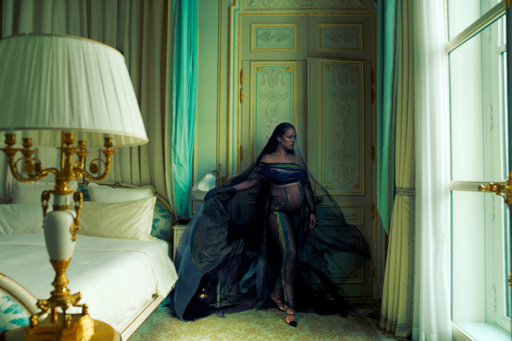 Rihanna shows stunning bare bump photos in Vogue cover shoot
