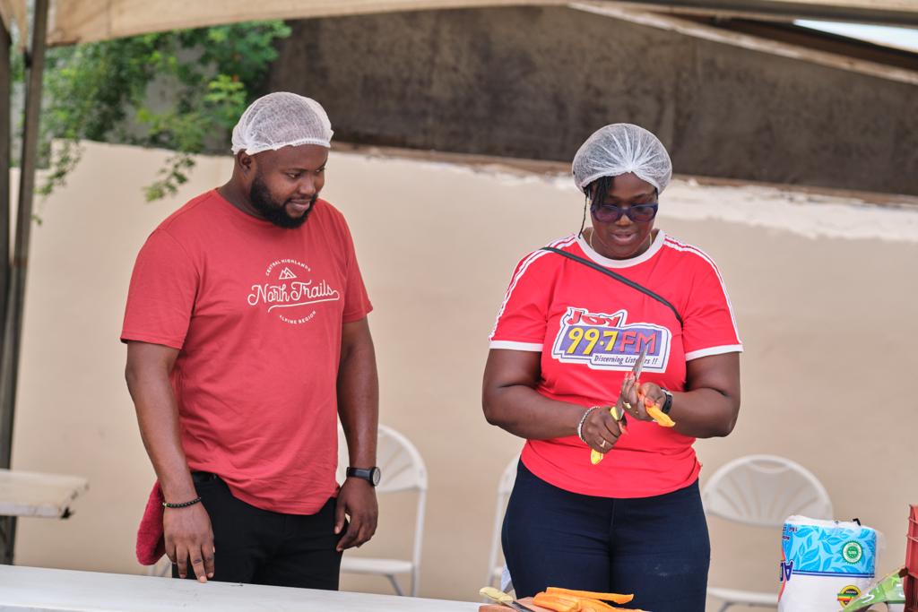 Joy FM Easter Soup Kitchen: From the kitchen into the pack