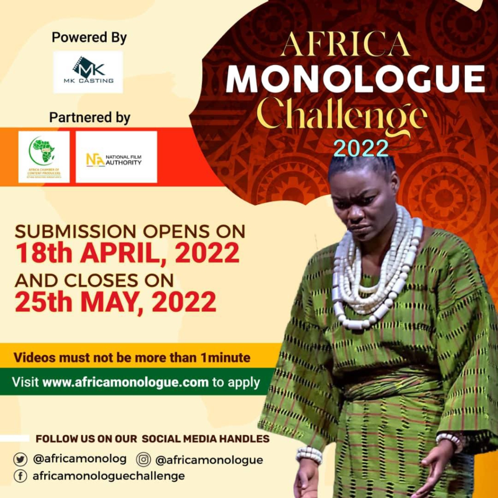 Africa Monologue Challenge launched, actors poised for grand prize Africa Monologue Challenge launched, actors poised for grand prize
