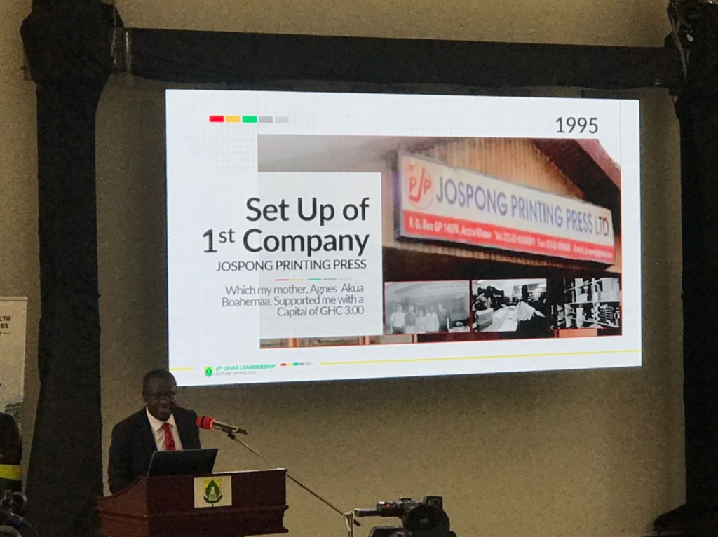 I set up my first company with a ¢3 loan from my mum - Jospong Group CEO I set up my first company with a ¢3 loan from my mum - Jospong Group CEO