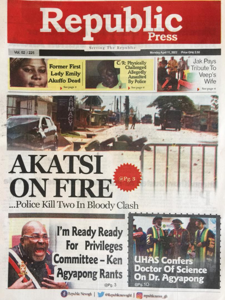 Today's front pages: Monday, April 11, 2022