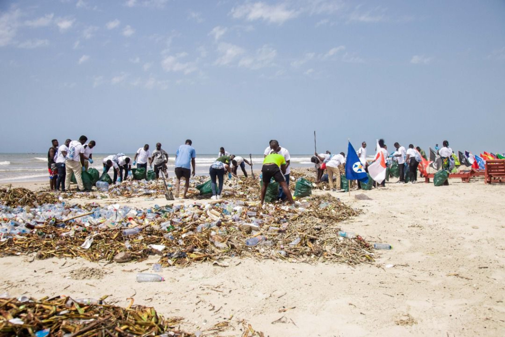 Earth Day 2022: UKGCC, Trashy Bags collect plastic waste at Labadi beach to mark occasion