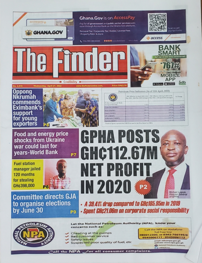 Today's front pages: Wednesday, April 27, 2022