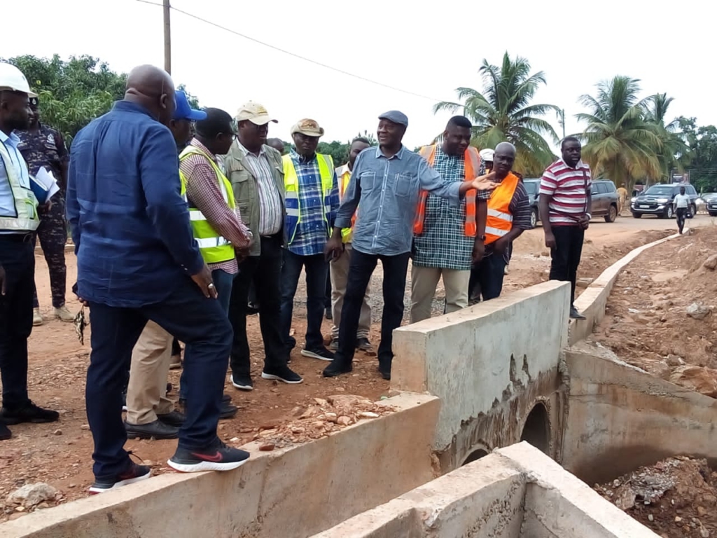 Dan Botwe impressed with pace of work on Okere roads