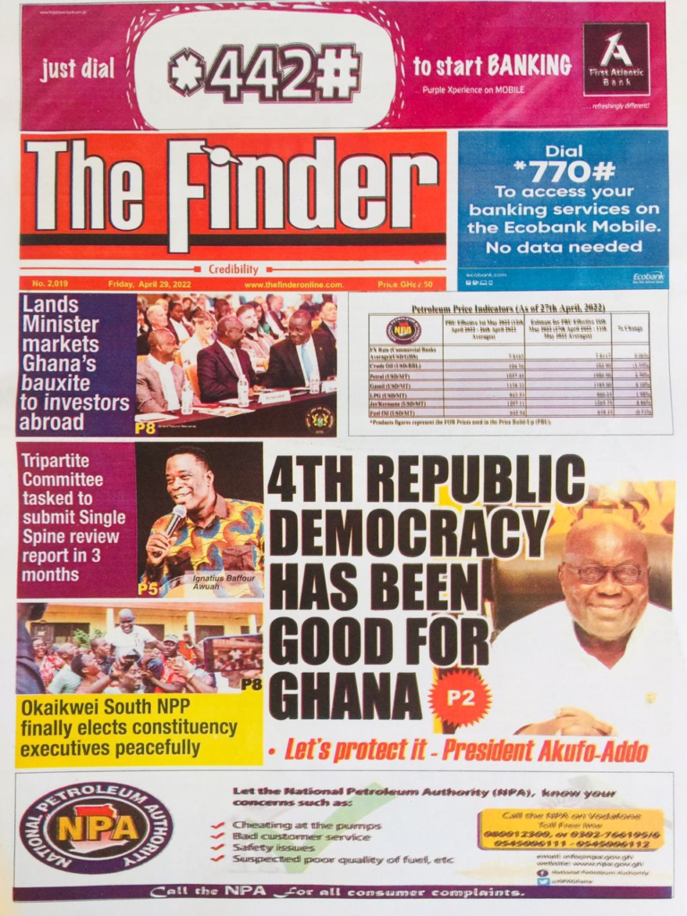 Today's front pages: Friday, April 29, 2022 Today's front pages: Friday, April 29, 2022