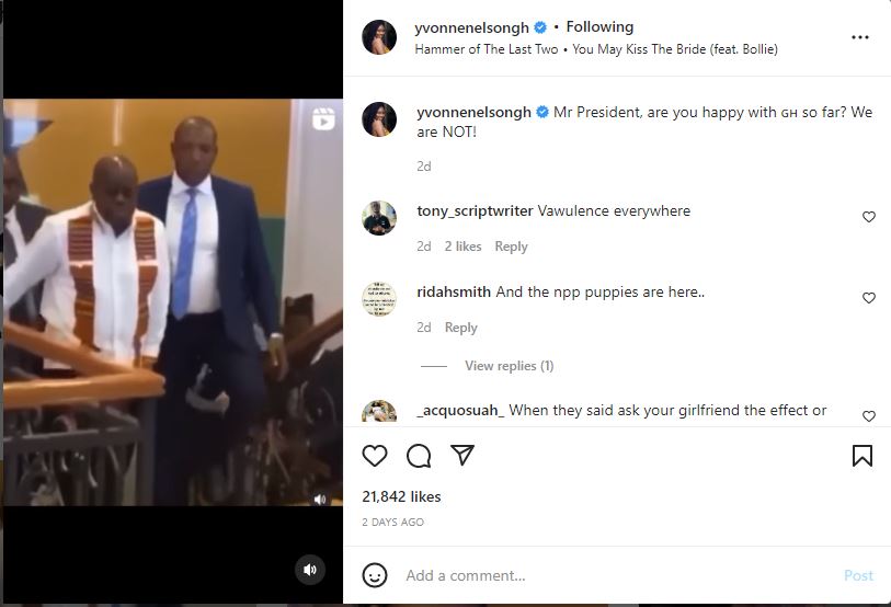 'Mr President, are you happy with Ghana so far?' - Yvonne Nelson quizzes