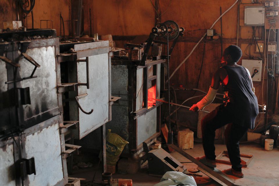 The Ghanaian artist melting glass waste into wonders