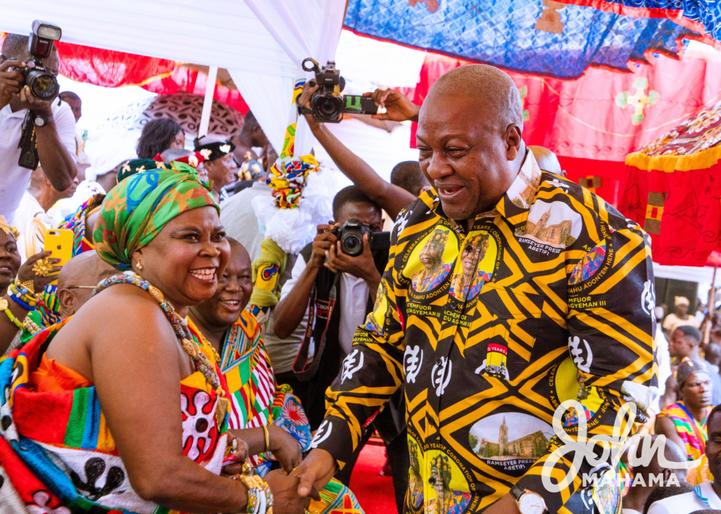 Mahama honours Abetifihene on his 30th anniversary on the stool Mahama honours Abetifihene on his 30th anniversary on the stool